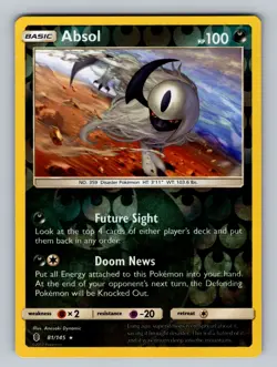 Absol 81/145 Reverse Holo SM - Guardians Rising NM - LP Pokemon TCG - Image 1