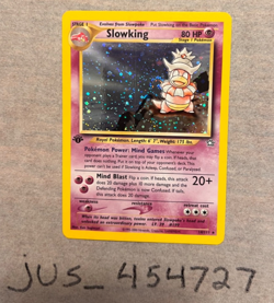 Slowking 14/111 - 1st Edition Neo Genesis Holo Rare Pokemon TCG LP Swirl - Image 1