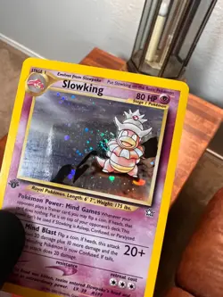 Slowking 14/111 - 1st Edition Neo Genesis Holo Rare Pokemon TCG LP Swirl - Image 2