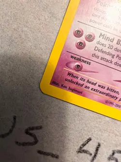 Slowking 14/111 - 1st Edition Neo Genesis Holo Rare Pokemon TCG LP Swirl - Image 3