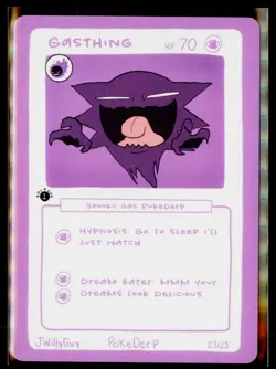 Gasthing (Haunter) 23/25 - 1st Edition Pokederp First Print Fan Art - Pokemon! - Image 1