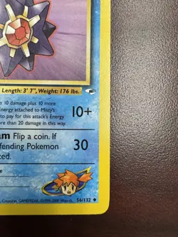 Mistys Starmie 1st Edition Stamp 56/132 Pokemon 2000 Gym Heroes Vintage WOTC LP+ - Image 5