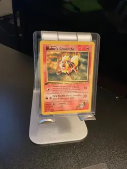Pokemon TCG Blaine's Growlithe Gym Heroes 35/132 Regular 1st Edition Uncommon - Image 1