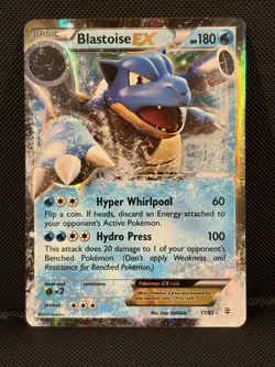 Pokemon TCG Blastoise EX Holo Rare Card Generations 17/83 NM - Image 1