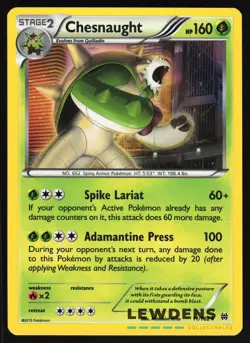 Chesnaught - 11/162 - Holo Rare - BREAKthrough - Pokemon Card - Image 1