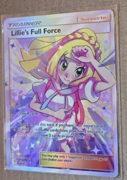 Lillie's Full Force Full Art Holo Card 230/236 Sm-Cosmic Eclipse NM - Image 2