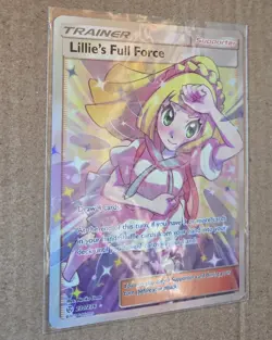 Lillie's Full Force Full Art Holo Card 230/236 Sm-Cosmic Eclipse NM - Image 3