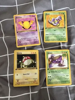 Lot Of 4 Pokemon TCG Team Rocket 1st Edition Vintage Cards- Grimer Drowzee MP - Image 1