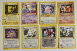 8 Vtg Pokemon Black Star Promo Cards Arcanine Cleffa Scizor Pikachu Mew Togepi - Image 1