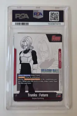 Trunks Future - SB02-001 Gold Leader Manga Booster 02 Dragon Ball Card En PSA 9 - Image 2