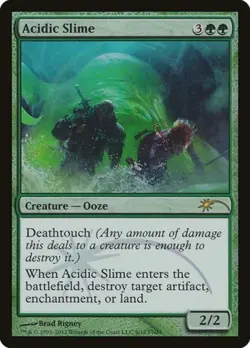 Acidic Slime -Foil Medium Play MTG Promos: FNM - Image 1