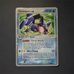 Swampert ex 98/100 Ultra Rare Holo EX Crystal Guardians 150 HP Pokemon TCG Card - Image 1