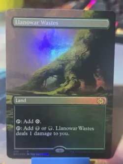 Llanowar Wastes (Borderless) The Brothers' War Foil - Image 1