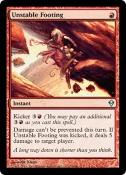 1 x Unstable Footing - Foil - Zendikar - NM-Mint - MTG - Image 1