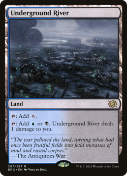 Underground River (FOIL) x1 - MTG The Brothers' War BRO #267 - Image 1