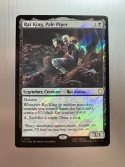 Rat King, Pale Piper - 19 - MTG: Teenage Mutant Ninja Turtles -Rare - Surge Foil - Image 1