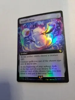 MTG: Herald's Horn (Extended Art) (Foil) (LP): Final Fantasy Buy-A-Box Promos - Image 2