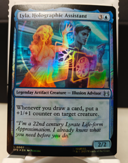 Lyla, Holographic Assistant - Foil - Spider-Man - SPE - #007 - NM - Image 1