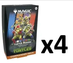 MTG Teenage Mutant Ninja Turtles TURTLE POWER! Commander 4-Deck Case Pre-order - Image 1