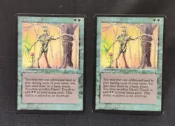 MTG 2x Gaea's Touch The Dark Magic The Gathering LP See Pics - Image 1
