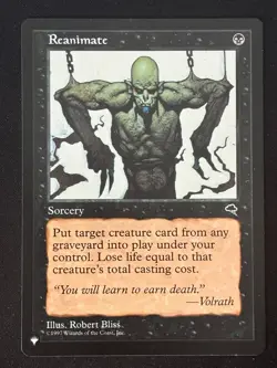 1x MTG Reanimate - The List Reprints (LIST) (TMP) - Magic the Gathering - Image 1