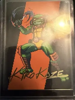 MTG TMNT ART SERIES MICHELANGELO THE HEART GOLD SIG/STAMP KIRO KAZE - Image 1