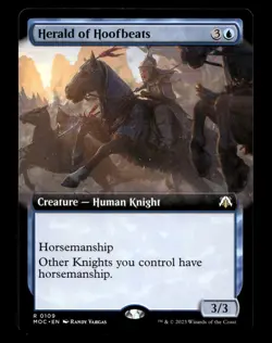 Herald of Hoofbeats (Extended Art) 109 R Commander: March of the Machine - Image 1