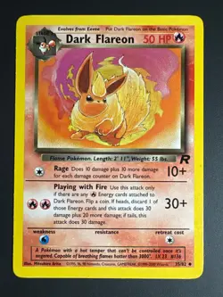 Rare Pokemon Team Rocket Set 1999-2000 all Eevee Dark Evolutions - Image 3