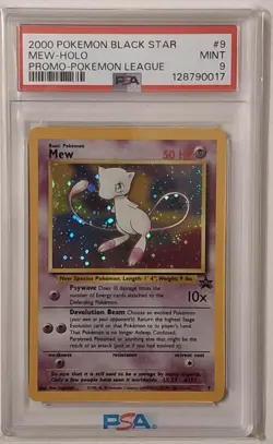 Pokemon Wizards Black Star Promo Mew #9 Holo PSA 9 VINTAGE 1999 WOTC R23 - Image 1