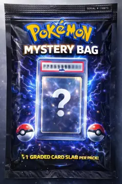 Pokemon Mystery Bag Graded Card Slab Pack - 1 Sealed Pokemon TCG Pack LAST ONE!! - Image 1