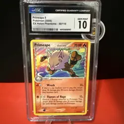 2006 Pokemon EX Holon Phantoms Primeape #50 Delta Species CGC 10 GEM MINT 🦍🔥 - Image 1
