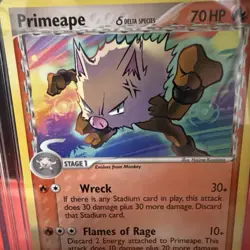 2006 Pokemon EX Holon Phantoms Primeape #50 Delta Species CGC 10 GEM MINT 🦍🔥 - Image 4