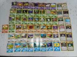 90’s Vintage Pokemon TCG Japanese Lot(61) Base, Jungle, Fossil, Etc LP-MP - Image 1