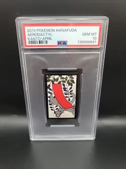 PSA 10 Aerodactyl Hanafuda Kanto Japanese Pokemon 2013 April - Image 1