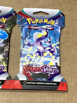 Pokemon TCG Scarlet & Violet Base Set Sleeved Booster Pack (3-Packs) New - Image 4