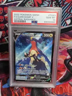 PSA 10 Garchomp V TG23/TG30 Astral Radiance Trainer Gallery FA Pokemon TCG - Image 1