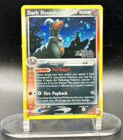 Dark Houndoom 37/109 Stamped Pokemon EX Team Rocket Returns Reverse Holo LP - Image 2