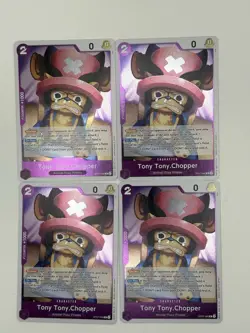 ONE PIECE TCG 4x PLAYSET TONY TONY. CHOPPER OP07-066 RARE - Image 1