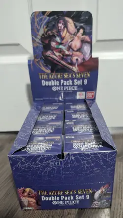 8x ONE PIECE TCG OP-14: The Azure Sea’s Seven - Double Pack Set Vol. 9 Display - Image 1