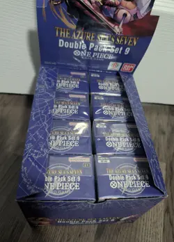8x ONE PIECE TCG OP-14: The Azure Sea’s Seven - Double Pack Set Vol. 9 Display - Image 2