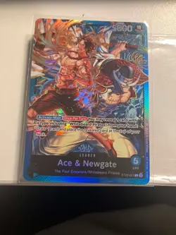 One Piece TCG ST22 Starter Deck Ace & Newgate Full Art Foil L ST22-001 - Image 1