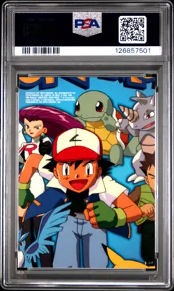 1999 TOPPS POKEMON SER 1 CHARACTER CARDS #TV9 JESSE PSA 9 - Image 2