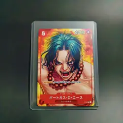 Portogas D Ace ONE PIECE Card P-28 Promo Magazine Japanese - Image 1