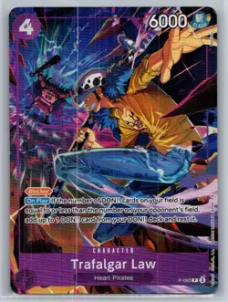 One Piece Promotion Cards #P-093 Trafalgar Law (Illustration Box Vol.6) - Image 1