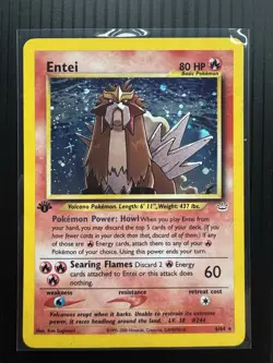 Pokemon Entei Neo Revelation 1st Edition Holo Rare Card NM - Image 1