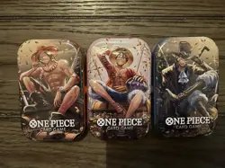 One Piece Card TCG Vol 2 Mini Tins Full Art Set (OP-13)Brand New/Sealed Lot Of 5 - Image 2