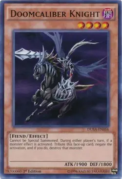 Doomcaliber Knight - DUSA-EN056 - Ultra Rare - 1st Edition Near Mint Yugioh! Car - Image 1