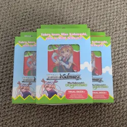 Weiss Schwarz English Kobayashi Dragon Maid Trial Deck Sealed X3 - Image 1