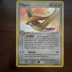 Pokemon Pidgeot FireRed & LeafGreen Holo Rare Stage 2 100HP 10/112 Card - Image 1