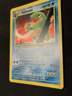 Pokemon Politoed 8/75 Neo Discovery Holo Rare Ungraded Childhood Card - Image 4